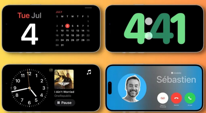 西青苹果手机维修分享iOS17横屏充电待机显示有什么好处 