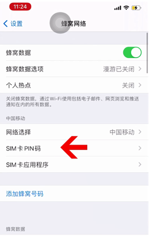 西青苹果14维修网分享如何给iPhone14的SIM卡设置密码 