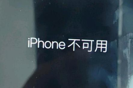 西青苹果服务网点分享锁屏界面显示“iPhone 不可用”如何解决 